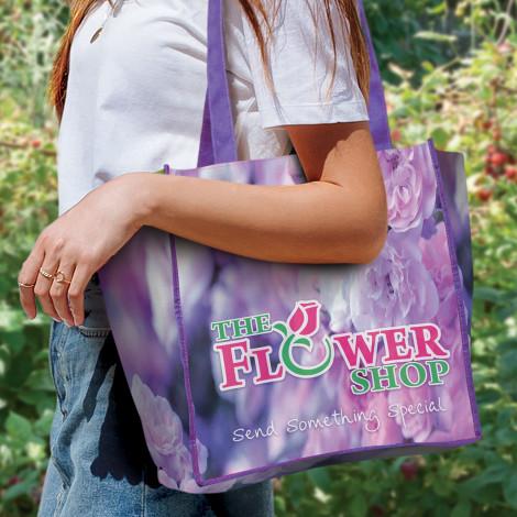 Rome Calico/Cotton Tote Bag