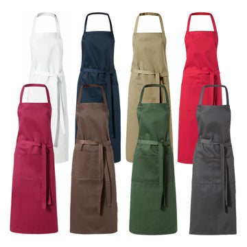 Bib Apron With Front Pockets